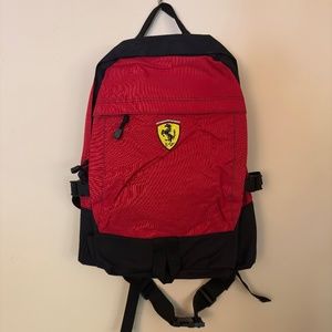 Ferrari Red & Black Backpack - new - never used